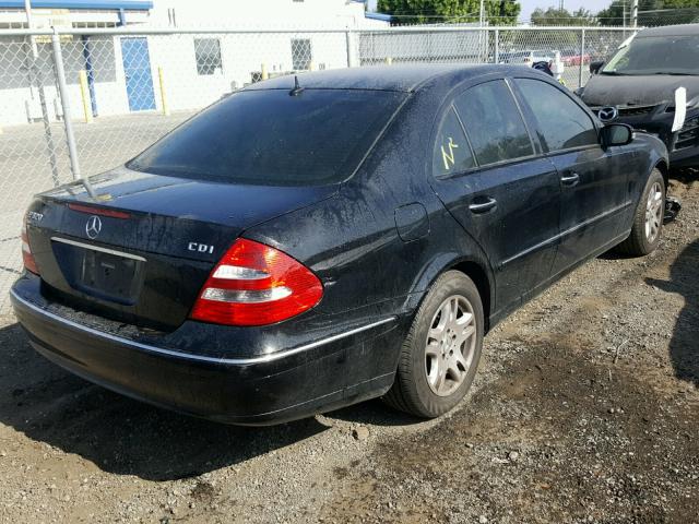 WDBUF26J76A843027 - 2006 MERCEDES-BENZ E 320 CDI BLACK photo 4