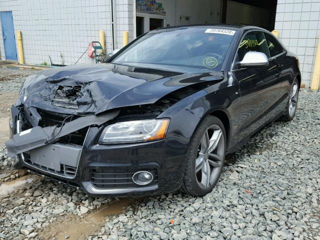 WAURV78T19A037868 - 2009 AUDI S5 QUATTRO BLACK photo 2