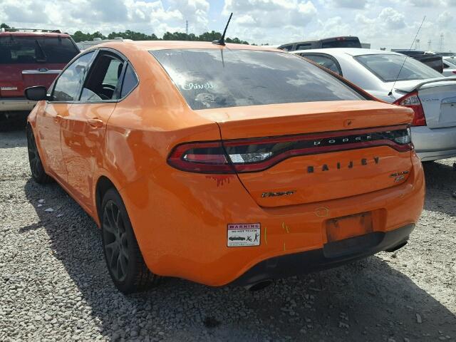 1C3CDFBB2ED668583 - 2014 DODGE DART SXT ORANGE photo 3