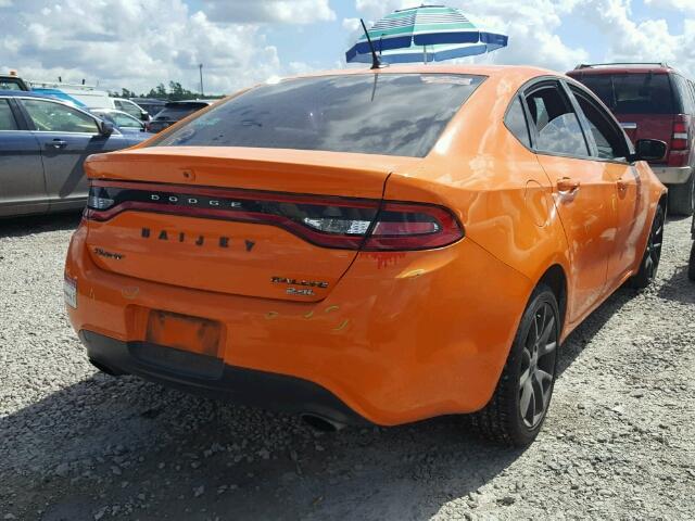 1C3CDFBB2ED668583 - 2014 DODGE DART SXT ORANGE photo 4