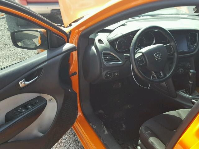 1C3CDFBB2ED668583 - 2014 DODGE DART SXT ORANGE photo 9