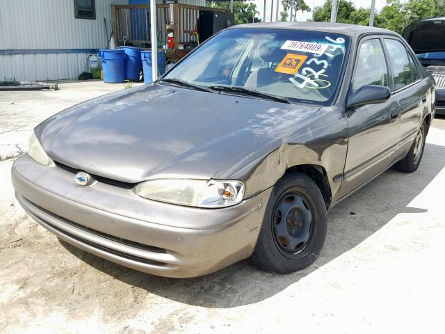 1Y1SK5287XZ423906 - 1999 CHEVROLET GEO PRIZM BROWN photo 2