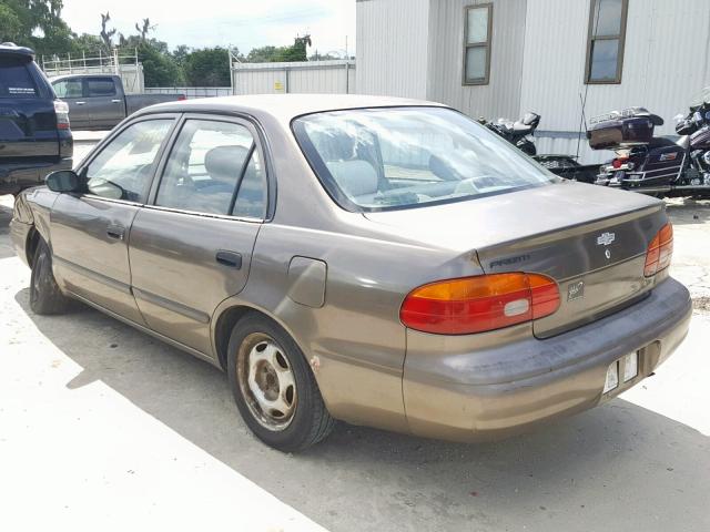 1Y1SK5287XZ423906 - 1999 CHEVROLET GEO PRIZM BROWN photo 3