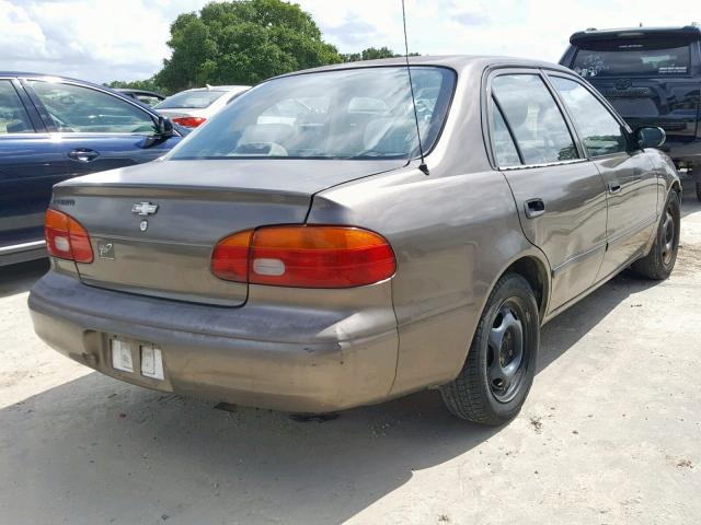 1Y1SK5287XZ423906 - 1999 CHEVROLET GEO PRIZM BROWN photo 4