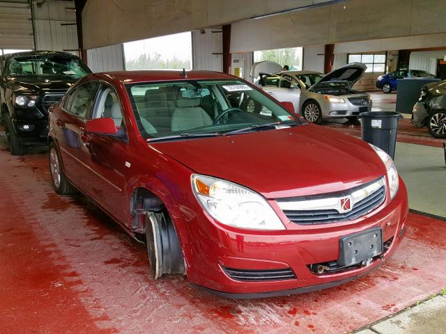 1G8ZS57B68F265711 - 2008 SATURN AURA XE RED photo 1