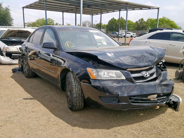 5NPET46C66H061189 - 2006 HYUNDAI SONATA GL BLACK photo 1