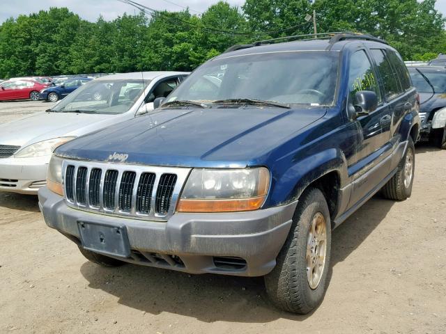 1J4GW48S41C585475 - 2001 JEEP GRAND CHER BLUE photo 2