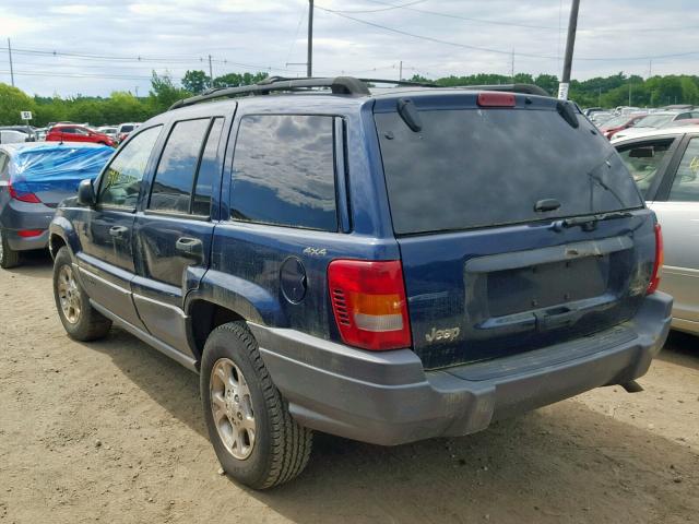 1J4GW48S41C585475 - 2001 JEEP GRAND CHER BLUE photo 3