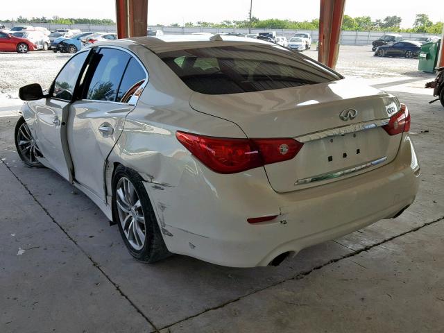 JN1BV7AP5FM353949 - 2015 INFINITI Q50 BASE WHITE photo 3