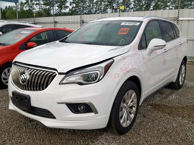 LRBFX1SA5JD007486 - 2018 BUICK ENVISION E WHITE photo 2