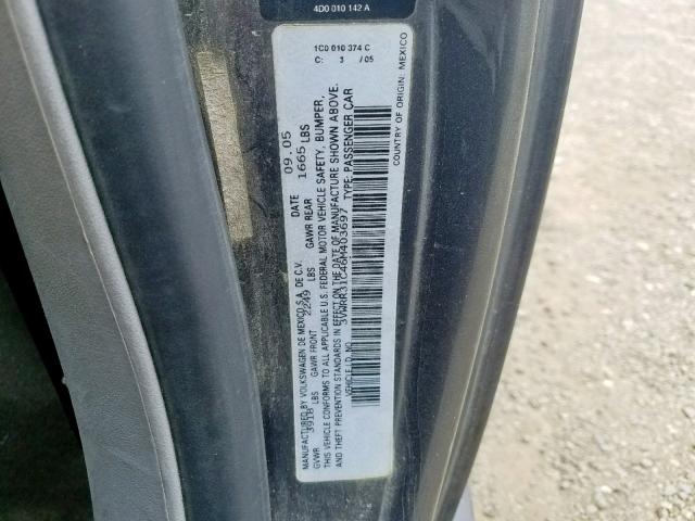 3VWRR31C46M403697 - 2006 VOLKSWAGEN NEW BEETLE Boz foto 10