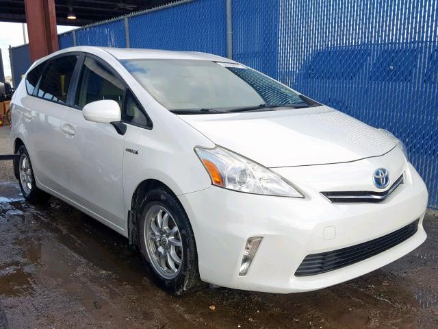 JTDZN3EU7C3043467 - 2012 TOYOTA PRIUS V WHITE photo 1