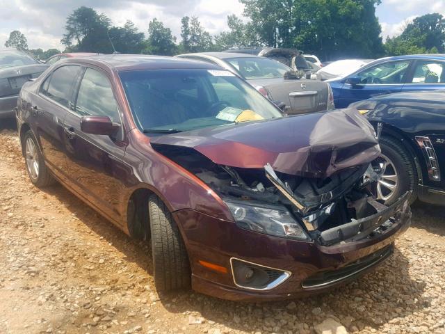 3FAHP0JA2CR175463 - 2012 FORD FUSION SEL BURGUNDY photo 1