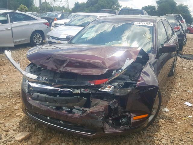 3FAHP0JA2CR175463 - 2012 FORD FUSION SEL BURGUNDY photo 2