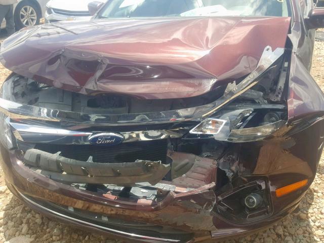 3FAHP0JA2CR175463 - 2012 FORD FUSION SEL BURGUNDY photo 9