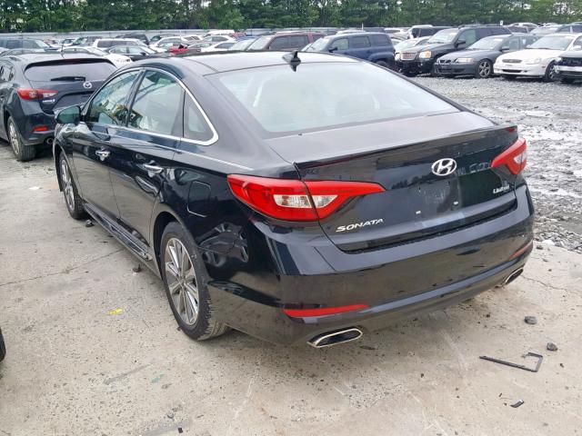 5NPE34AF9GH267092 - 2016 HYUNDAI SONATA SPO BLACK photo 3