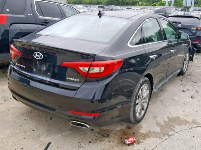 5NPE34AF9GH267092 - 2016 HYUNDAI SONATA SPO BLACK photo 4