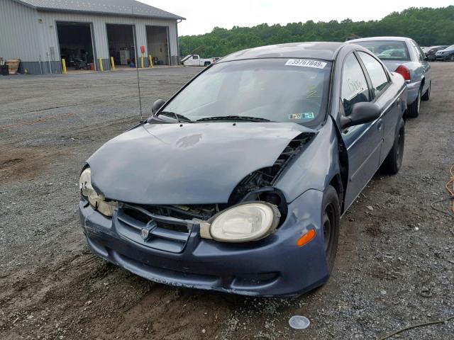 1B3ES46C22D501803 - 2002 DODGE NEON SE GREEN photo 2