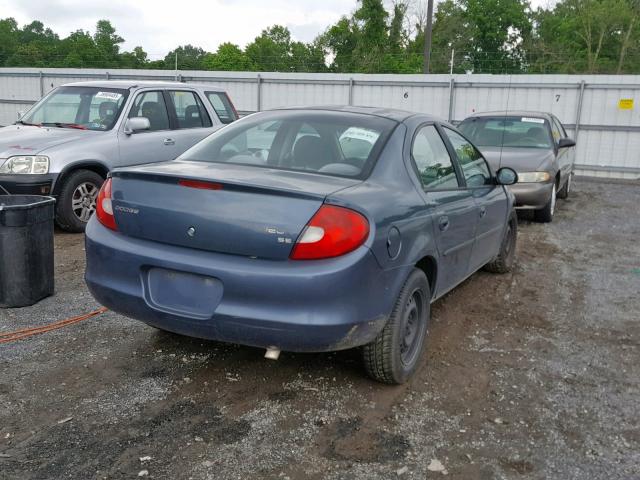 1B3ES46C22D501803 - 2002 DODGE NEON SE GREEN photo 4