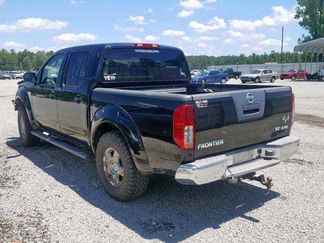 1N6AD07W56C453179 - 2006 NISSAN FRONTIER C BLACK photo 3