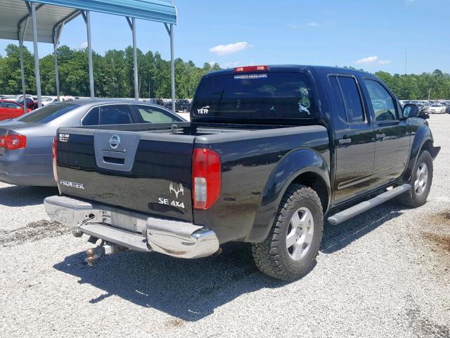 1N6AD07W56C453179 - 2006 NISSAN FRONTIER C BLACK photo 4