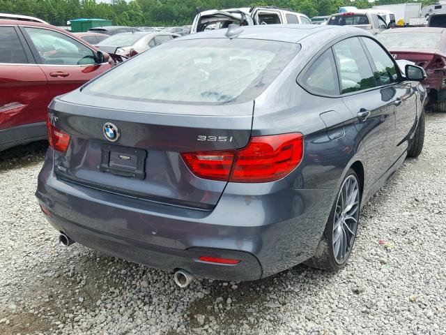 WBA3X9C58ED867633 - 2014 BMW 335 XIGT BLACK photo 4