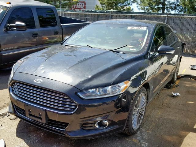 3FA6P0K92ER209786 - 2014 FORD FUSION TIT BLACK photo 2