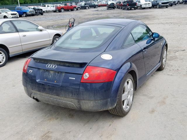 TRUWC28N321004186 - 2002 AUDI TT QUATTRO BLUE photo 4