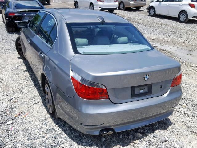 WBANA53534B854172 - 2004 BMW 525 I SILVER photo 3