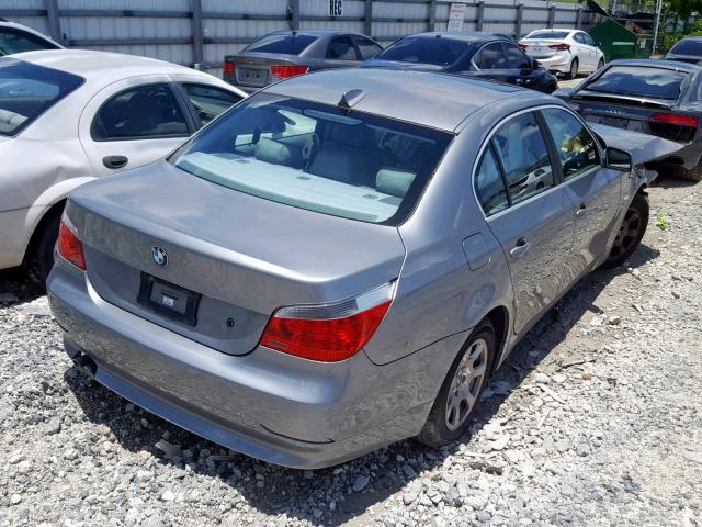 WBANA53534B854172 - 2004 BMW 525 I SILVER photo 4