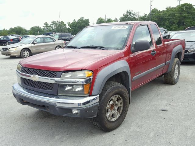 1GCDS196058267091 - 2005 CHEVROLET COLORADO RED photo 2