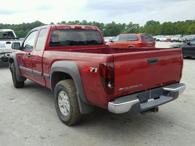 1GCDS196058267091 - 2005 CHEVROLET COLORADO RED photo 3