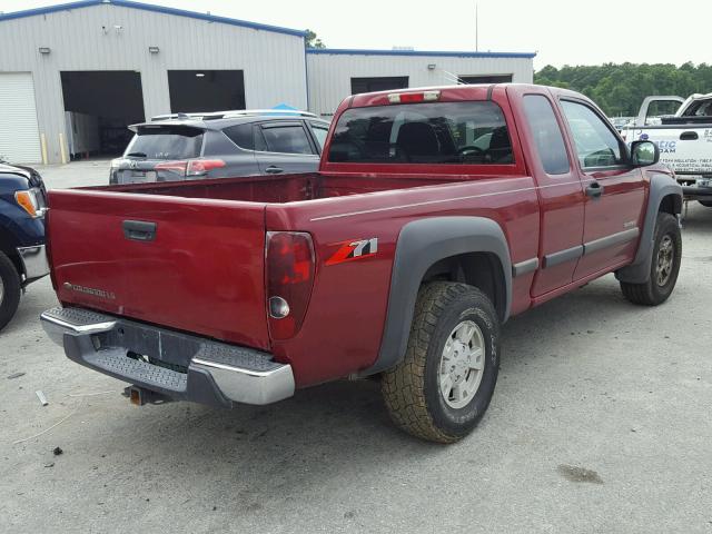 1GCDS196058267091 - 2005 CHEVROLET COLORADO RED photo 4