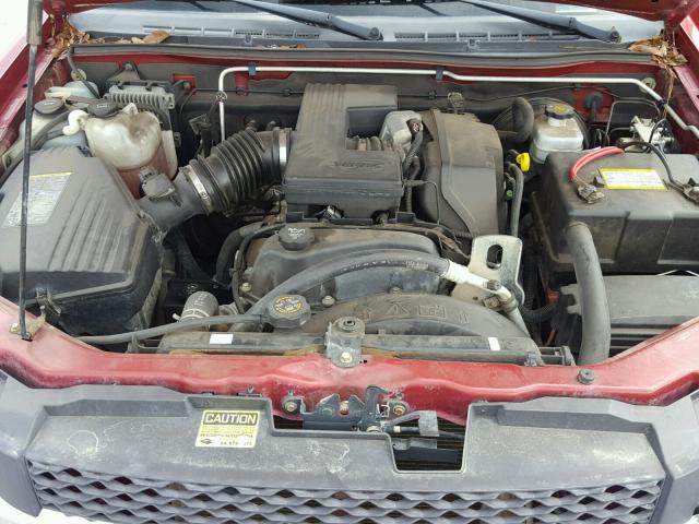 1GCDS196058267091 - 2005 CHEVROLET COLORADO RED photo 7