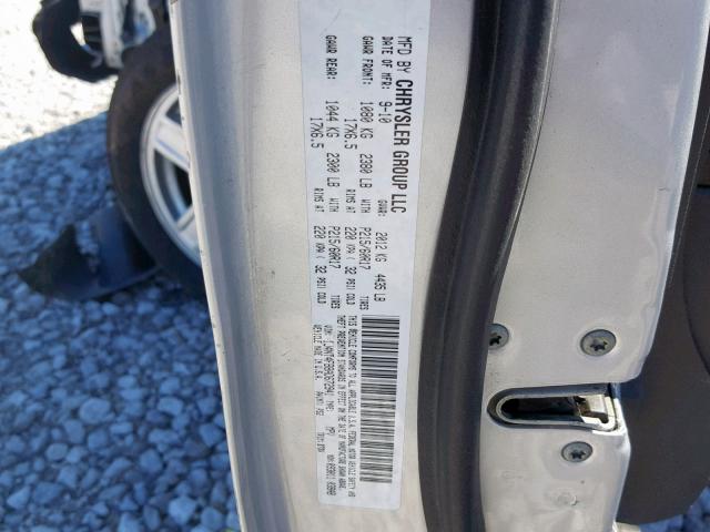 1J4NT4FB8AD672941 - 2010 JEEP COMPASS SP ვერცხლისფერი ფოტო 10