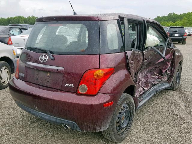 JTKKT624550121433 - 2005 TOYOTA SCION XA PURPLE photo 4