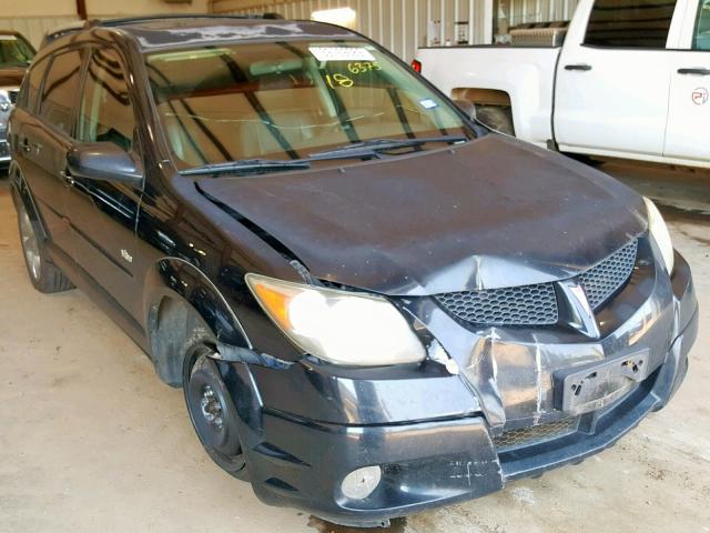 5Y2SL62814Z406375 - 2004 PONTIAC VIBE BLACK photo 1