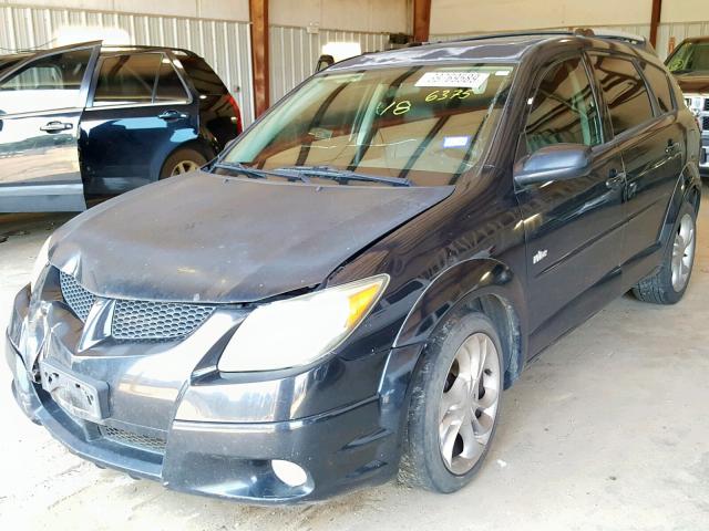 5Y2SL62814Z406375 - 2004 PONTIAC VIBE BLACK photo 2