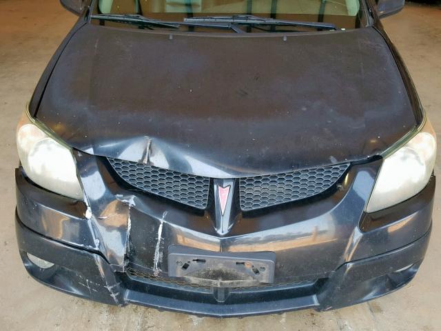 5Y2SL62814Z406375 - 2004 PONTIAC VIBE BLACK photo 7