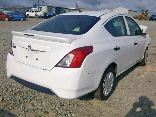 3N1CN7APXJL827112 - 2018 NISSAN VERSA S WHITE photo 4