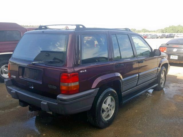 1J4GZ58S7PC635775 - 1993 JEEP GRAND CHER PURPLE photo 4