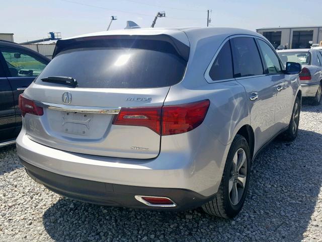 5FRYD4H26FB031038 - 2015 ACURA MDX GRAY photo 4