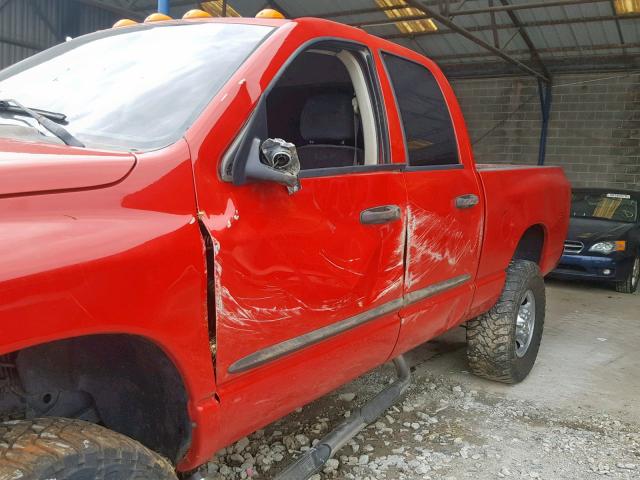 3D7KU28C04G139673 - 2004 DODGE RAM 2500 S Կարմիր լուսանկար 9