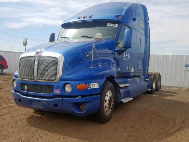 1XKTD49X1AJ240490 - 2010 KENWORTH CONSTRUCTI BLUE photo 2