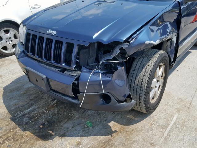 1J4PR4GK0AC110818 - 2010 JEEP GRAND CHER BLUE photo 9