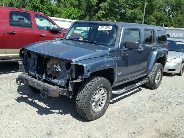 5GTDN136368172499 - 2006 HUMMER H3 BLUE photo 2