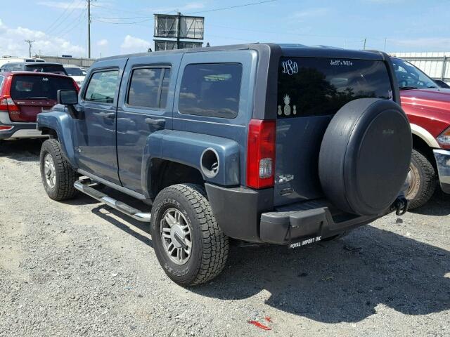 5GTDN136368172499 - 2006 HUMMER H3 BLUE photo 3