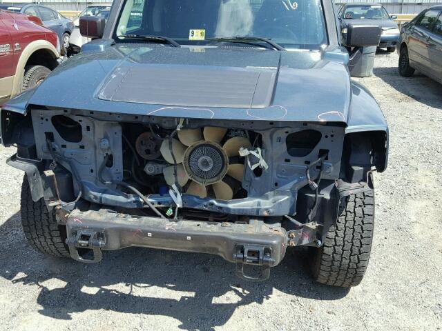 5GTDN136368172499 - 2006 HUMMER H3 BLUE photo 9