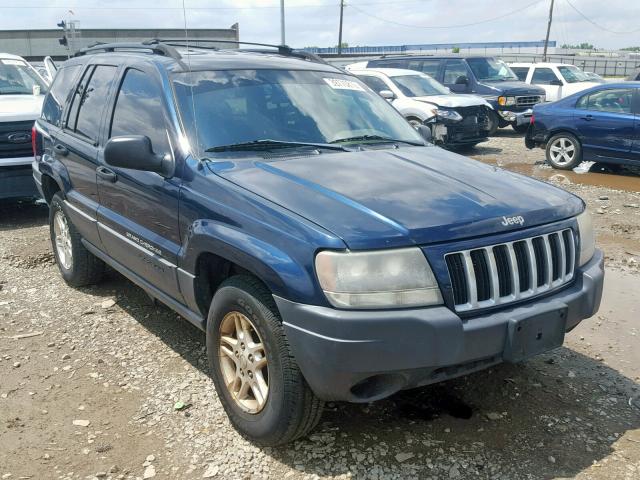 1J4GW48S74C358348 - 2004 JEEP GRAND CHER BLUE photo 1