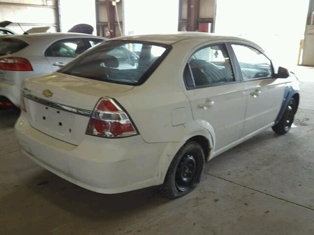 KL1TD56617B185773 - 2007 CHEVROLET AVEO BASE 白色 照片 4